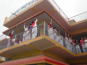 One youth one bulb , youths of region 6 at Bhairahawa on Kripa smaran diwas